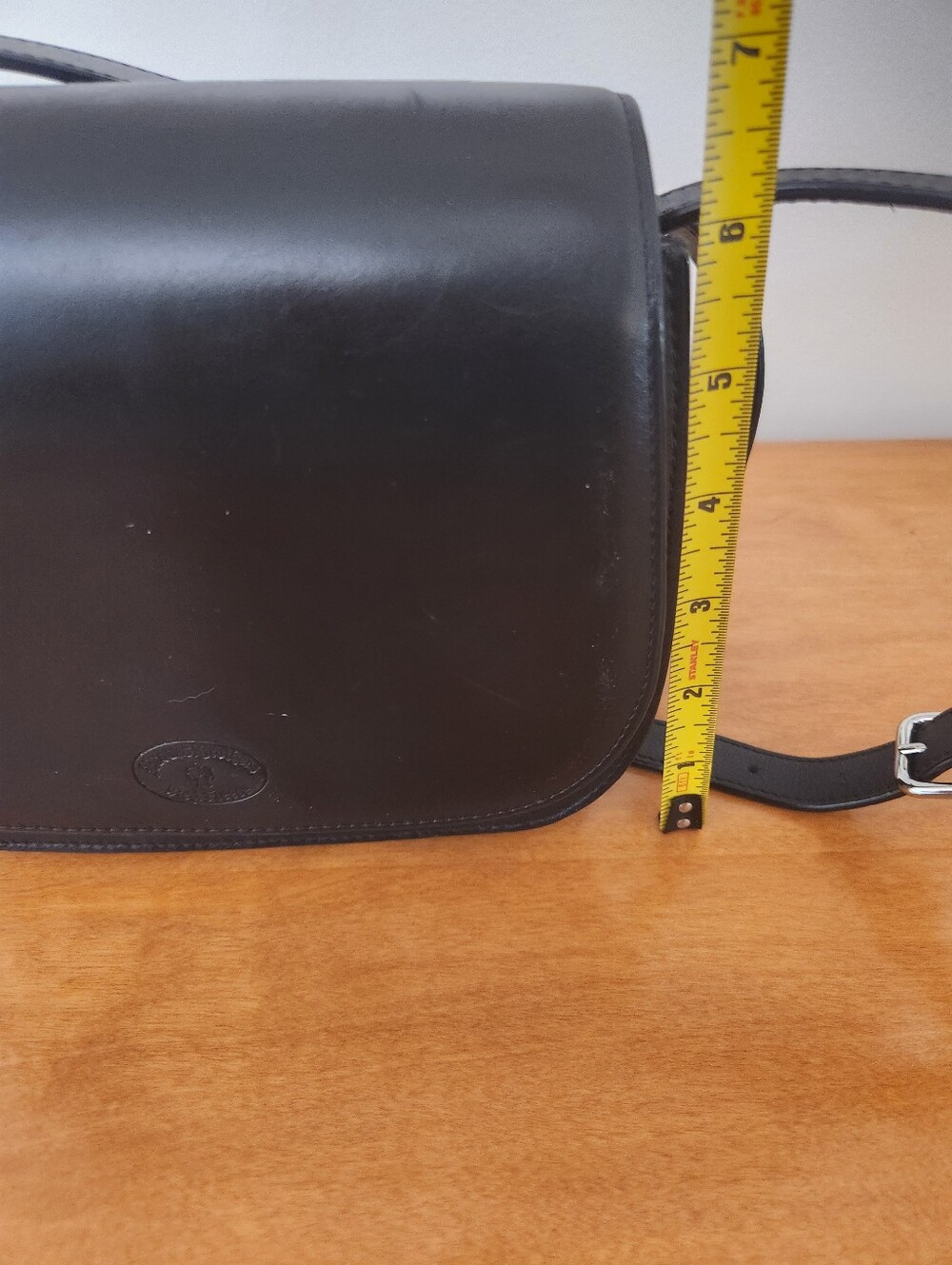 Vintage Brooks Brothers Black Leather Cross Body Purse - Picture 8 of 11